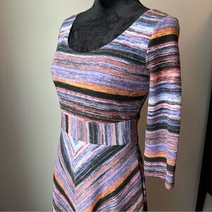 Maeve Kebren Anthropologie Striped Cotton Dress